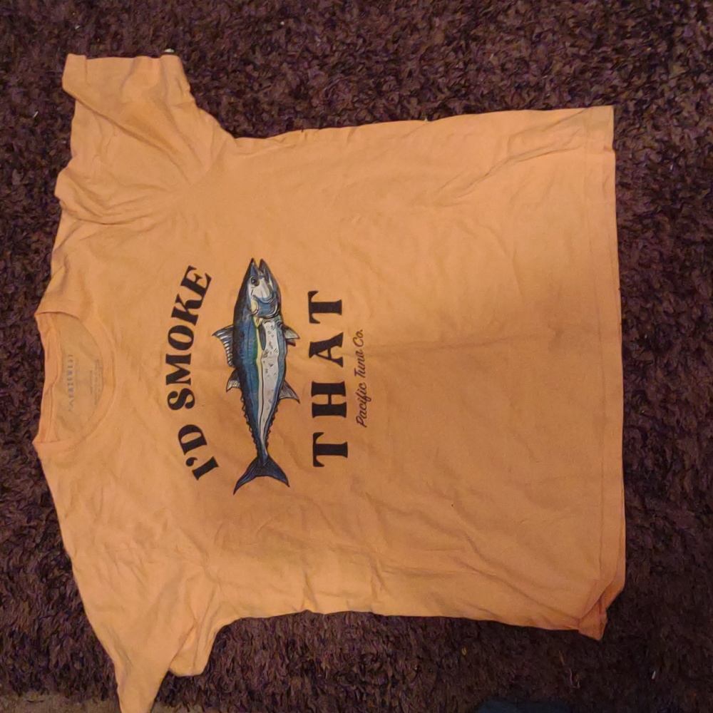 Fazewest Orange "I'd Smoke That" Men's Tee, Size Large